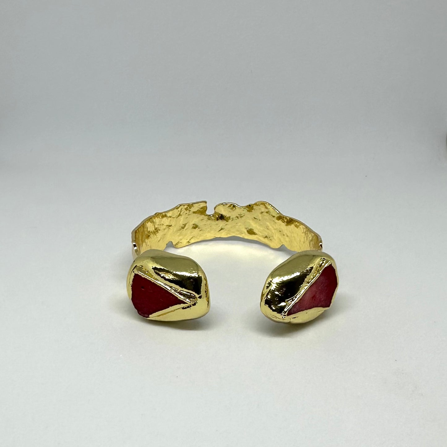 Red Coral Cuff Bangle