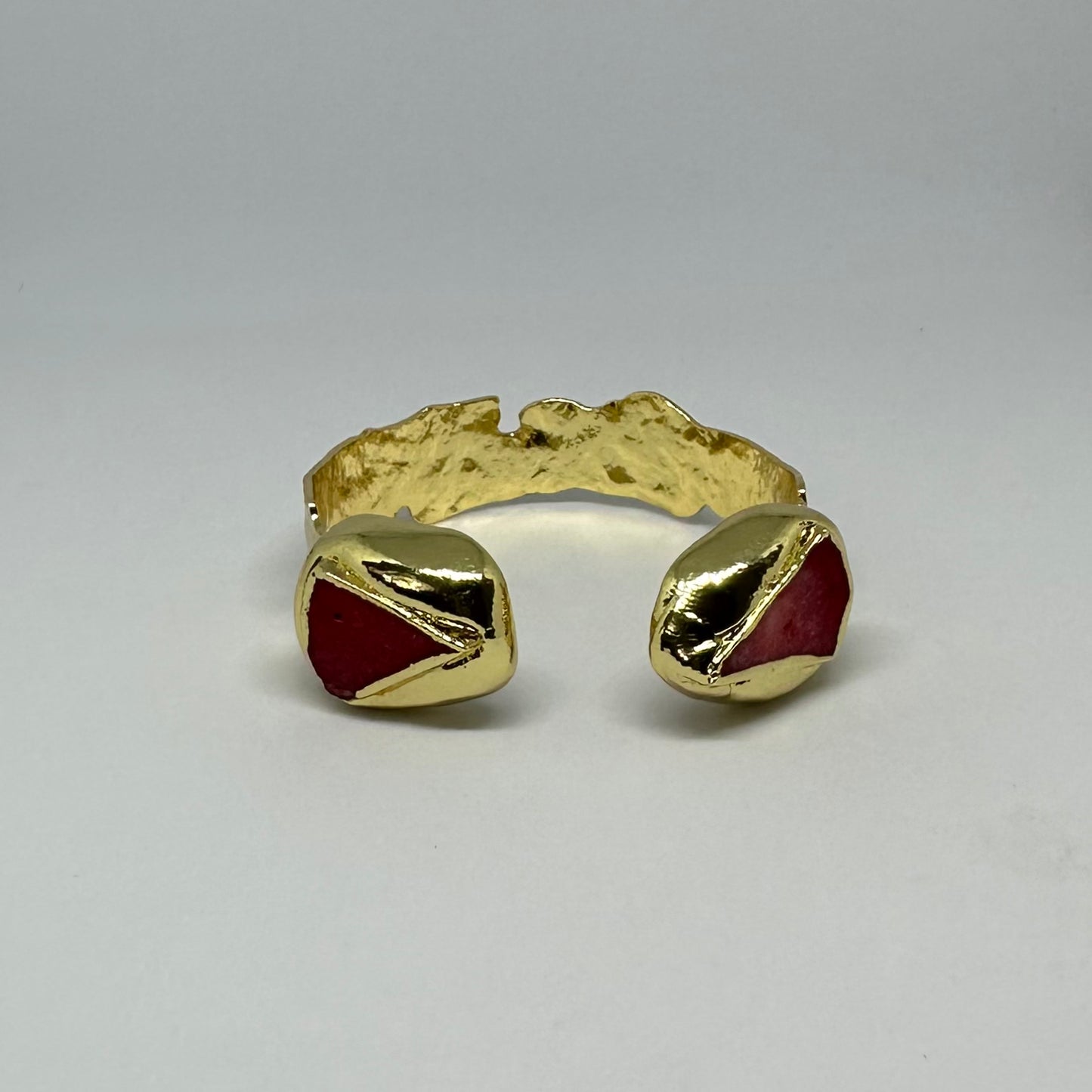 Red Coral Cuff Bangle