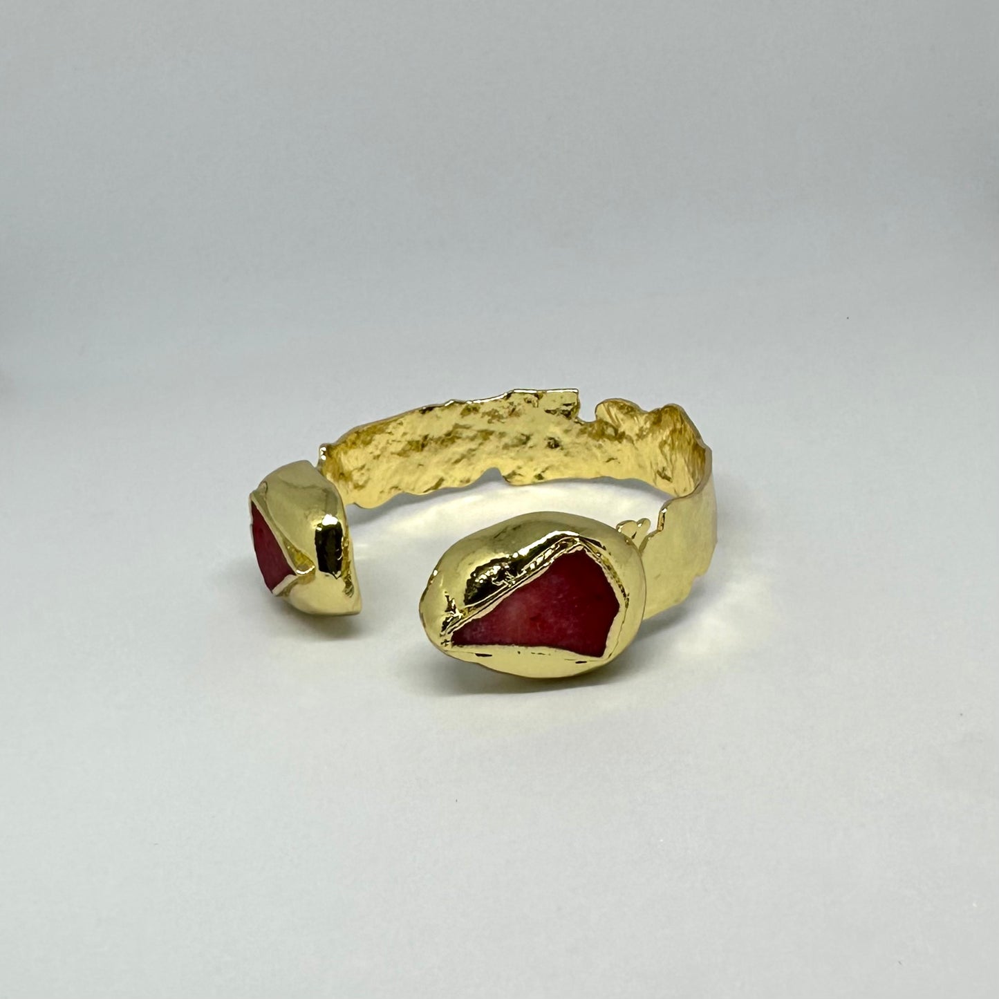 Red Coral Cuff Bangle