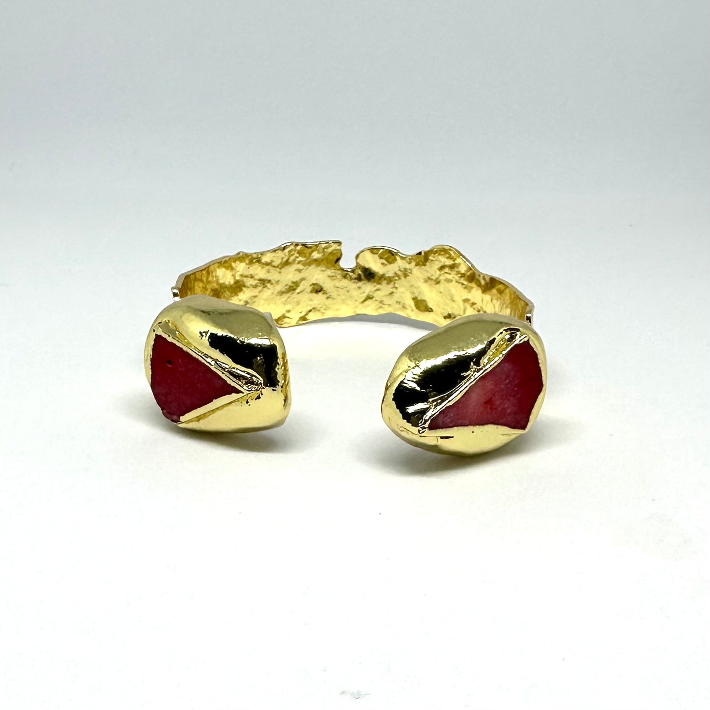 Red Coral Cuff Bangle