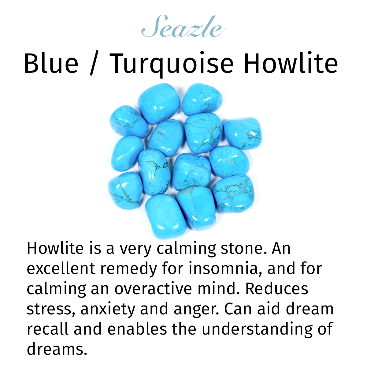 Gold Ring with Blue Howlite