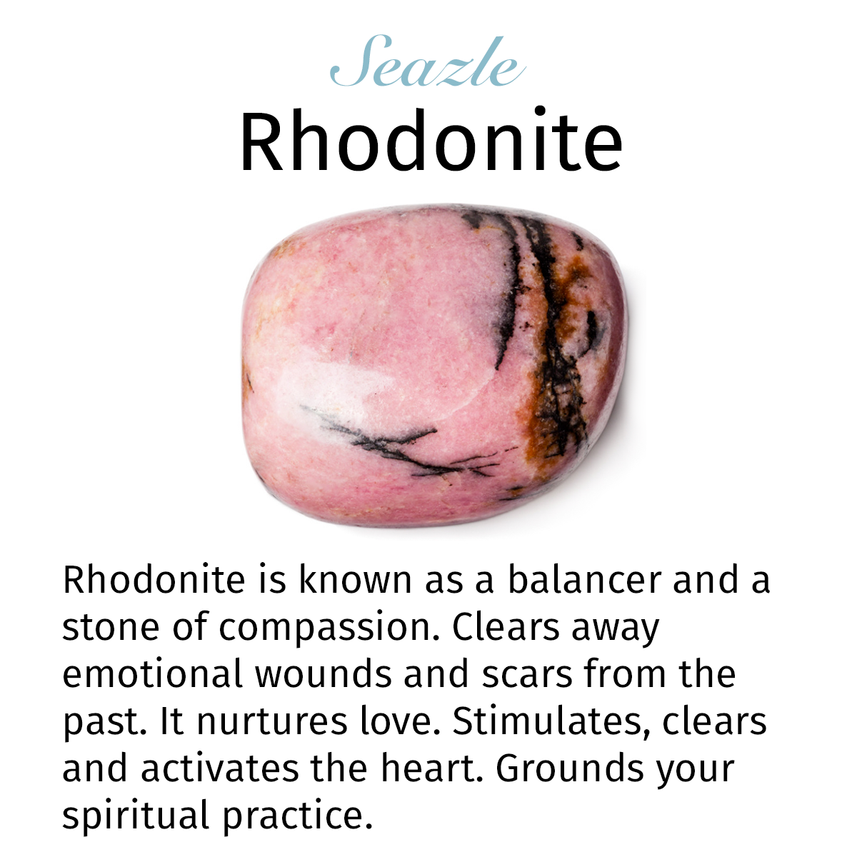 Statement Rhodonite Teardrop Gemstone Ring