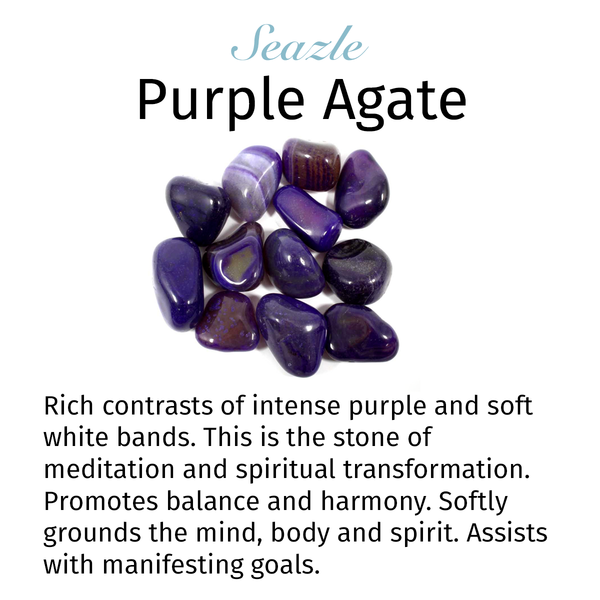 Banded Purple Agate Necklace