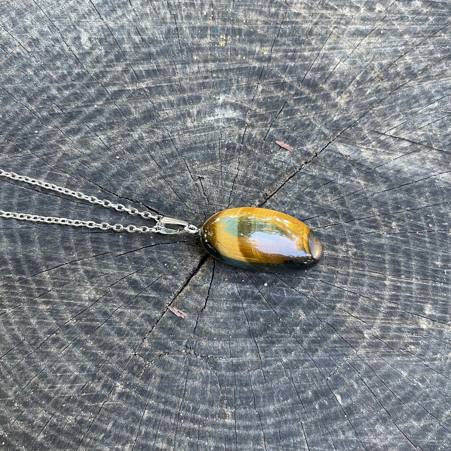 Oval Tiger Eye Necklace