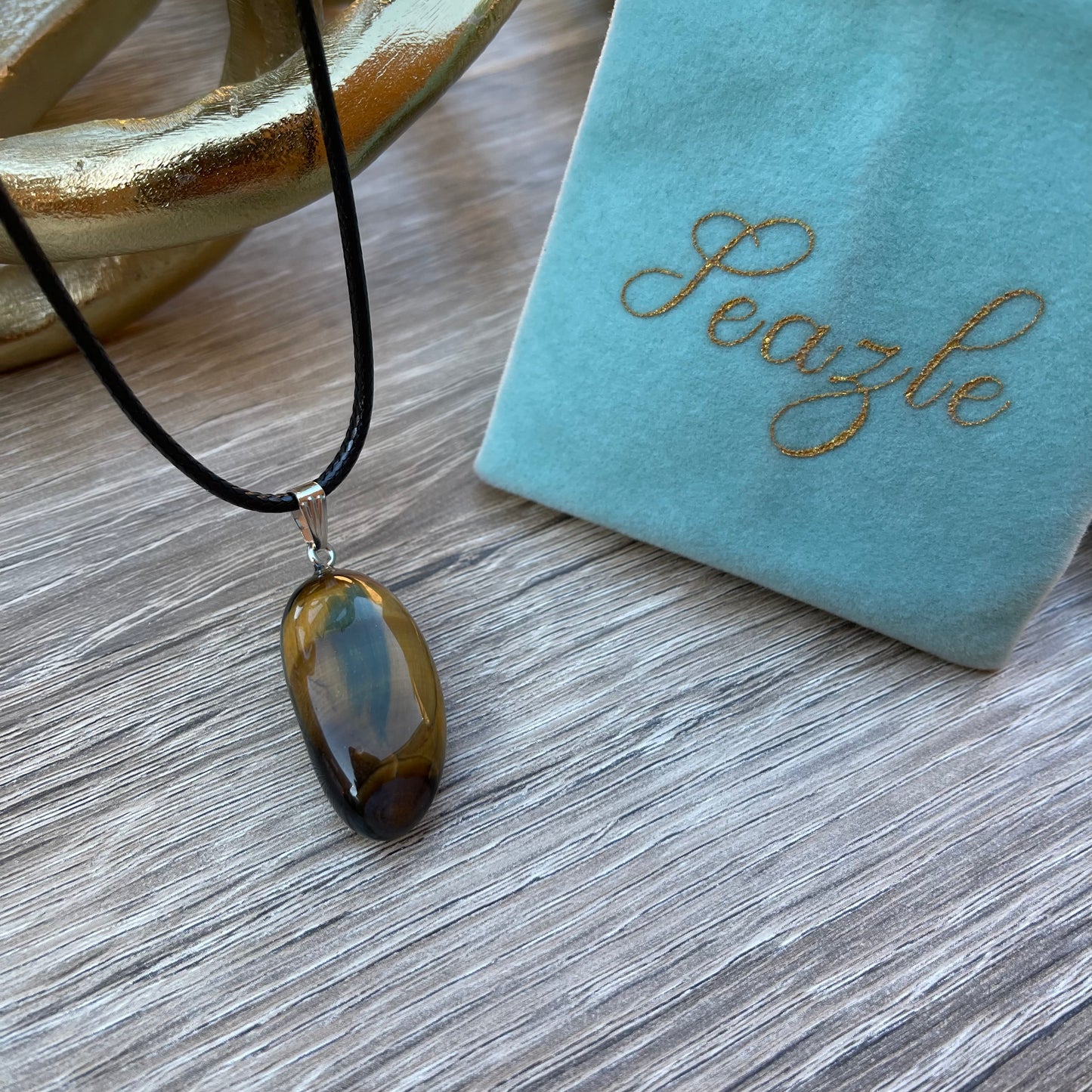 Oval Tiger Eye Necklace