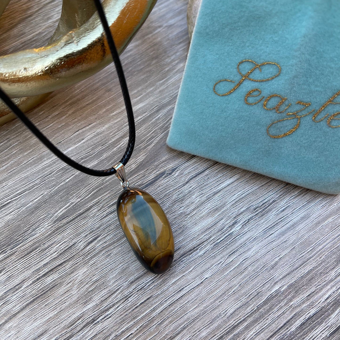 Oval Tiger Eye Necklace