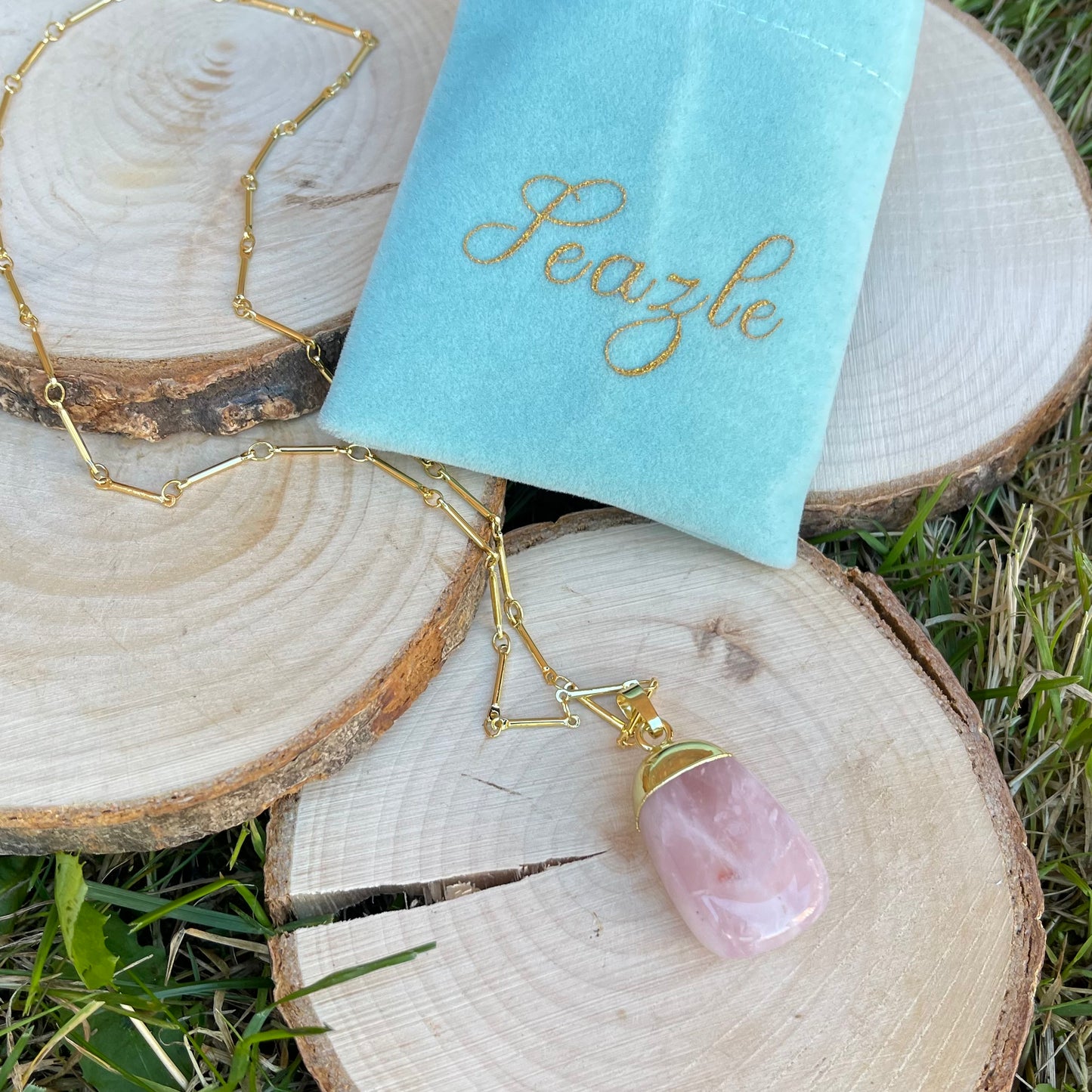 Natural Rose Quartz Necklace