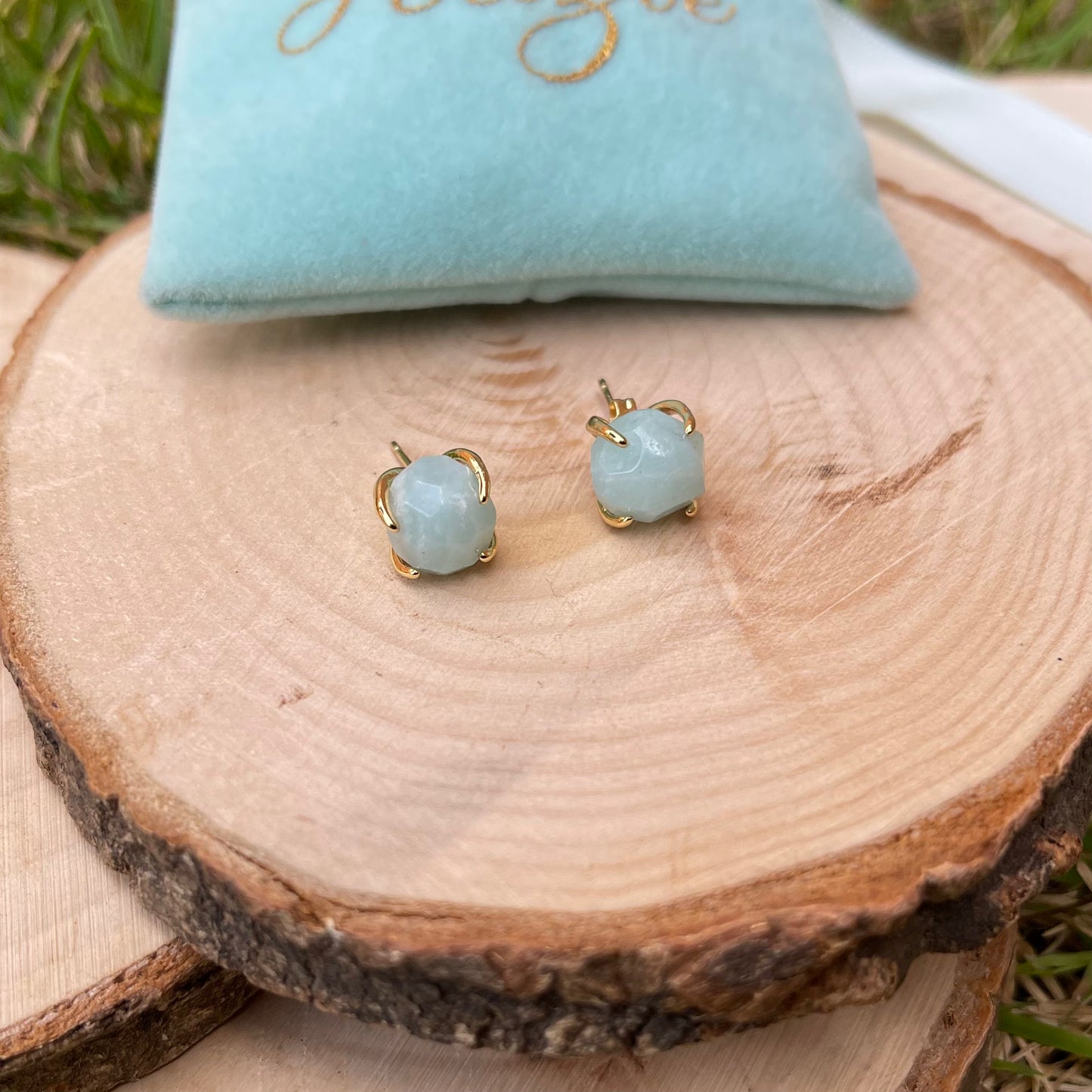 Gemstone Stud Earrings