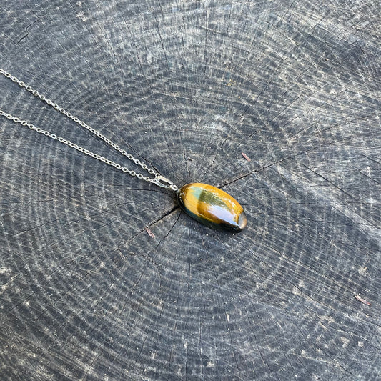 Oval Tiger Eye Necklace