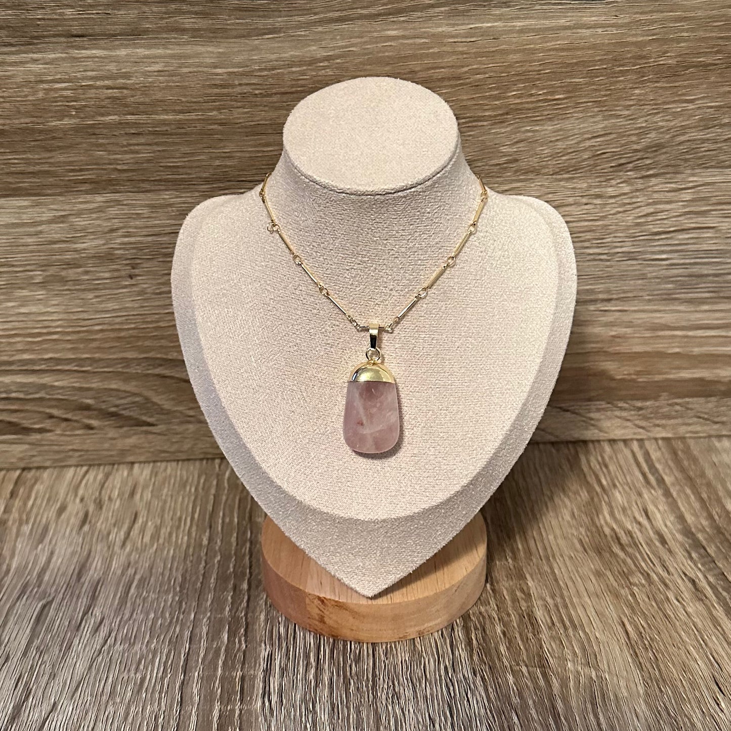 Natural Rose Quartz Necklace