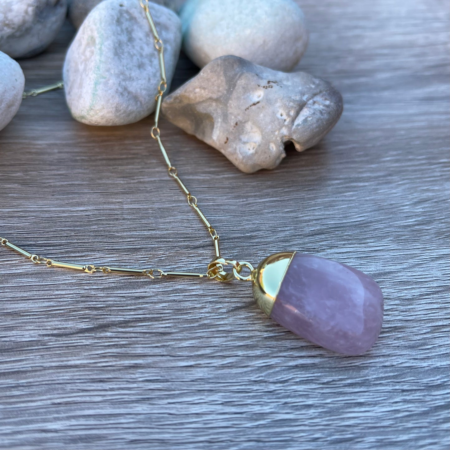 Natural Rose Quartz Necklace